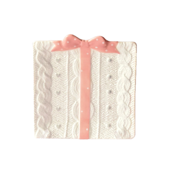 Porcelán lapos tál, szabálytalan forma, modern letisztult stílusú edénykészlet