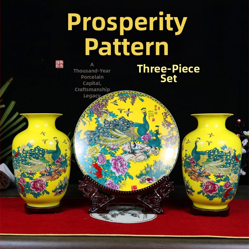 Keraminė vaza, kinų stilius, prekės ženklas Around (Medžiaga: keramika; Kategorija: vaza; Stilius: kinų stilius)