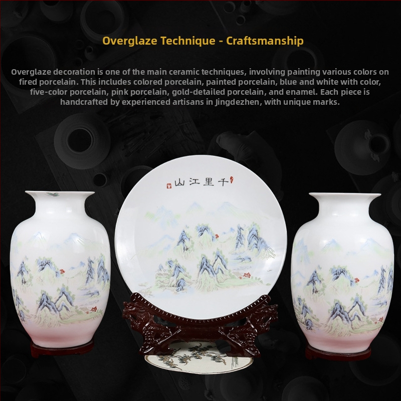 Keraminė vaza, kinų stilius, prekės ženklas Around (Medžiaga: keramika; Kategorija: vaza; Stilius: kinų stilius)