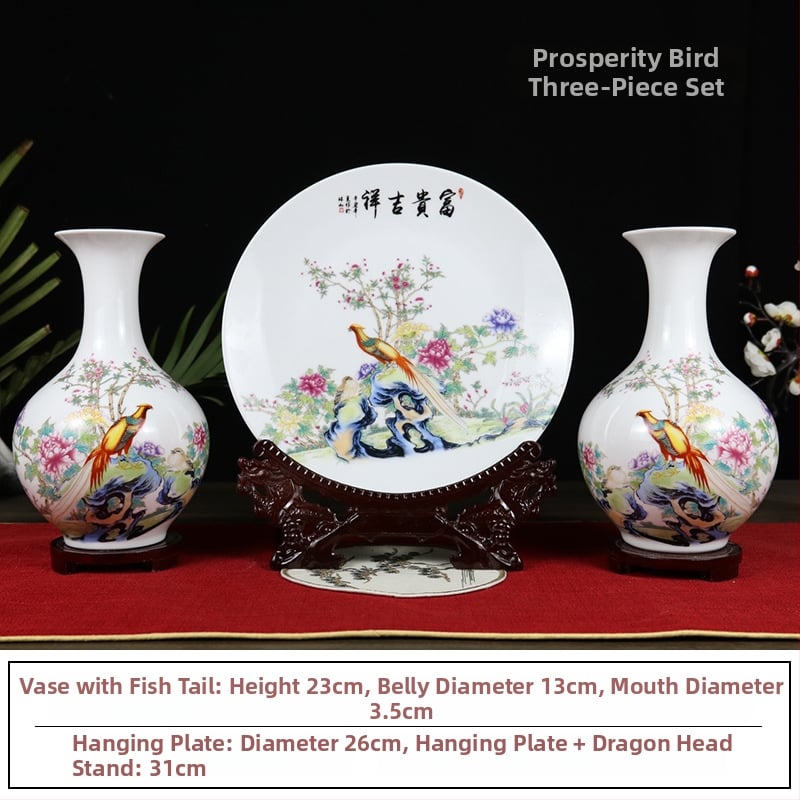 Keraminė vaza, kinų stilius, prekės ženklas Around (Medžiaga: keramika; Kategorija: vaza; Stilius: kinų stilius)