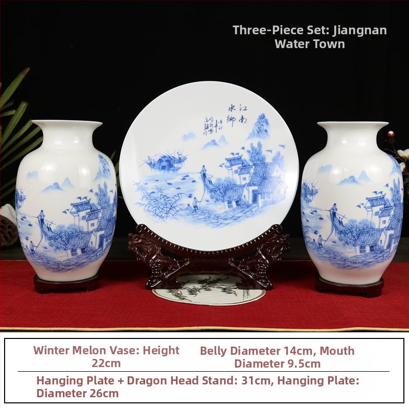 Keraminė vaza, kinų stilius, prekės ženklas Around (Medžiaga: keramika; Kategorija: vaza; Stilius: kinų stilius)