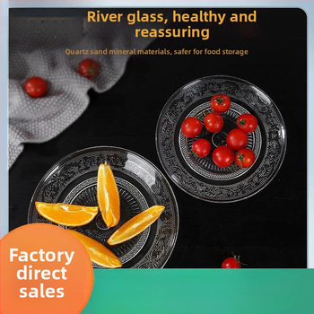 Stiklinė vaisių lėkštė – prancūziškas stilius, paprastas dizainas, aukštos kokybės, prekinis ženklas Sheng bangrong
