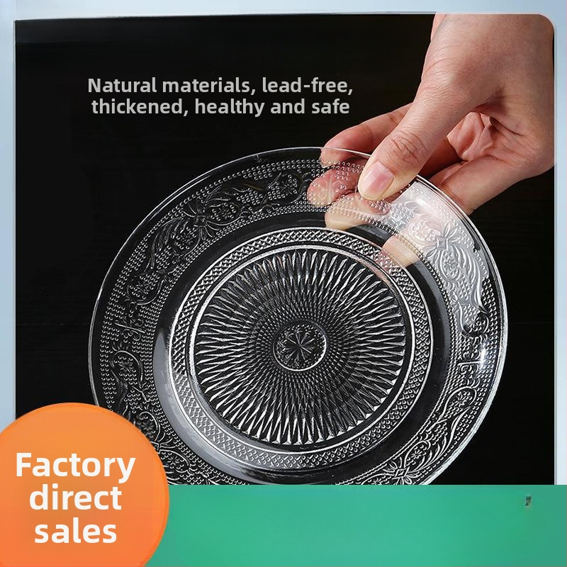 Stiklinė vaisių lėkštė – prancūziškas stilius, paprastas dizainas, aukštos kokybės, prekinis ženklas Sheng bangrong