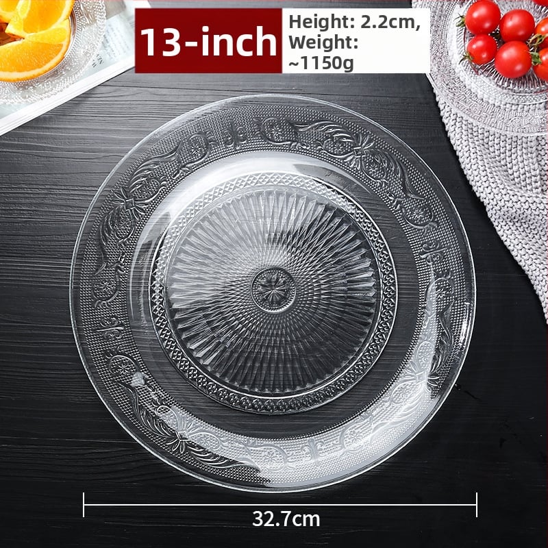 Stiklinė vaisių lėkštė – prancūziškas stilius, paprastas dizainas, aukštos kokybės, prekinis ženklas Sheng bangrong