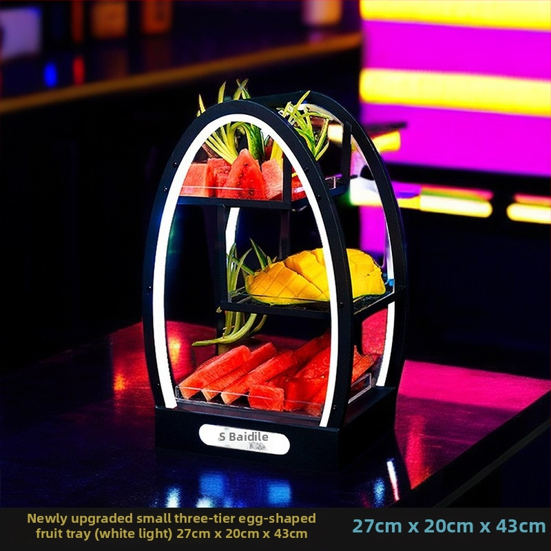 Akrilinė vaisių plokštelė laikiklis, paprastas stilius (Be prekės ženklo, Be importo)