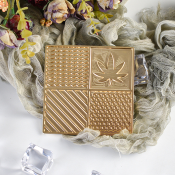 Jääkuubikute tempel kohandatud gravüüritud logoga, vask-pronksi sulam, CNC gravüürimine ja käsitsi poleerimine, ümmargune või ruudukujuline kuju, kaal 50 g