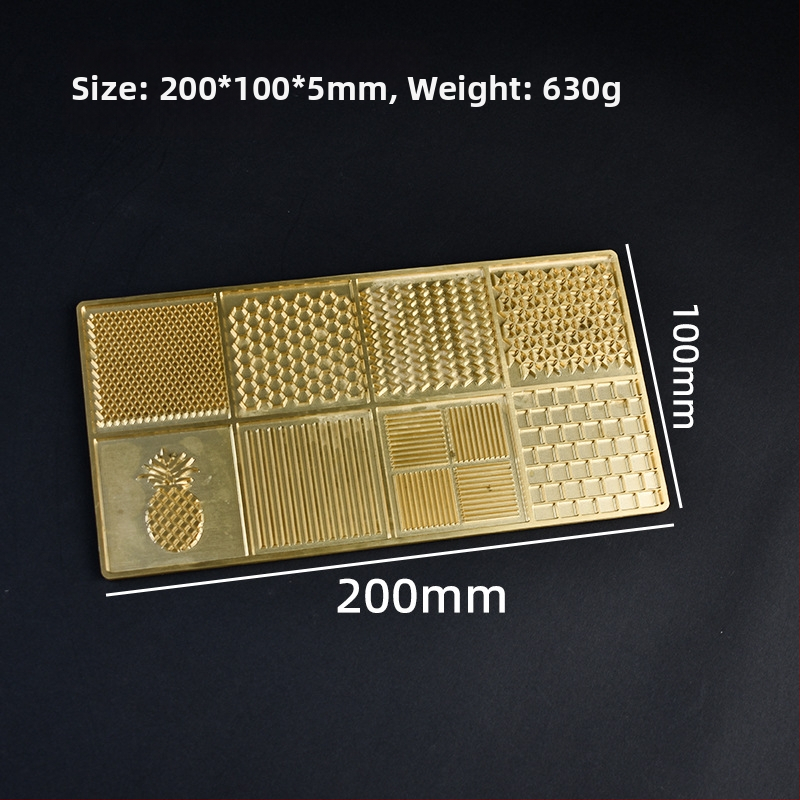 Jääkuubikute tempel kohandatud gravüüritud logoga, vask-pronksi sulam, CNC gravüürimine ja käsitsi poleerimine, ümmargune või ruudukujuline kuju, kaal 50 g