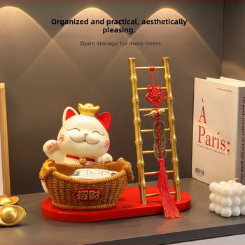 Φιγούρα Panda για αποθήκευση κλειδιών – διακοσμητικό ρητίνης σε cartoon στυλ για είσοδο και ντουλάπες σαλονιού (δωρο για νέο σπίτι)