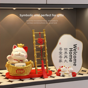 Φιγούρα Panda για αποθήκευση κλειδιών – διακοσμητικό ρητίνης σε cartoon στυλ για είσοδο και ντουλάπες σαλονιού (δωρο για νέο σπίτι)