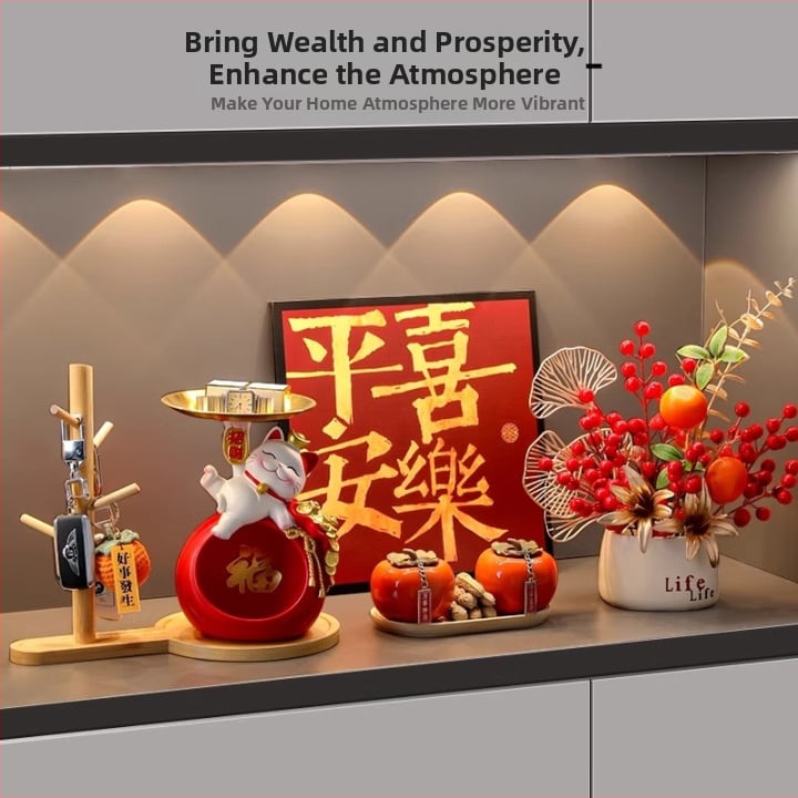 Φιγούρα Panda για αποθήκευση κλειδιών – διακοσμητικό ρητίνης σε cartoon στυλ για είσοδο και ντουλάπες σαλονιού (δωρο για νέο σπίτι)