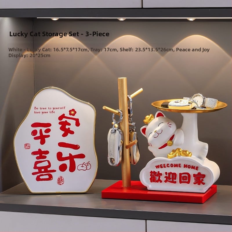 Φιγούρα Panda για αποθήκευση κλειδιών – διακοσμητικό ρητίνης σε cartoon στυλ για είσοδο και ντουλάπες σαλονιού (δωρο για νέο σπίτι)