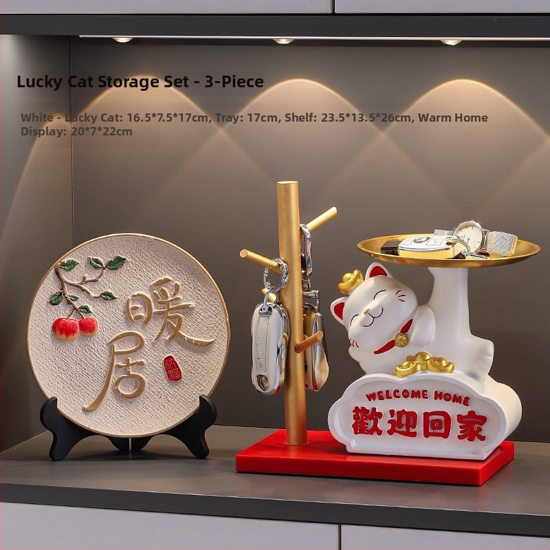 Φιγούρα Panda για αποθήκευση κλειδιών – διακοσμητικό ρητίνης σε cartoon στυλ για είσοδο και ντουλάπες σαλονιού (δωρο για νέο σπίτι)