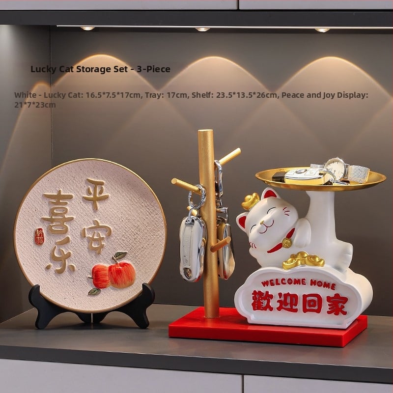 Φιγούρα Panda για αποθήκευση κλειδιών – διακοσμητικό ρητίνης σε cartoon στυλ για είσοδο και ντουλάπες σαλονιού (δωρο για νέο σπίτι)