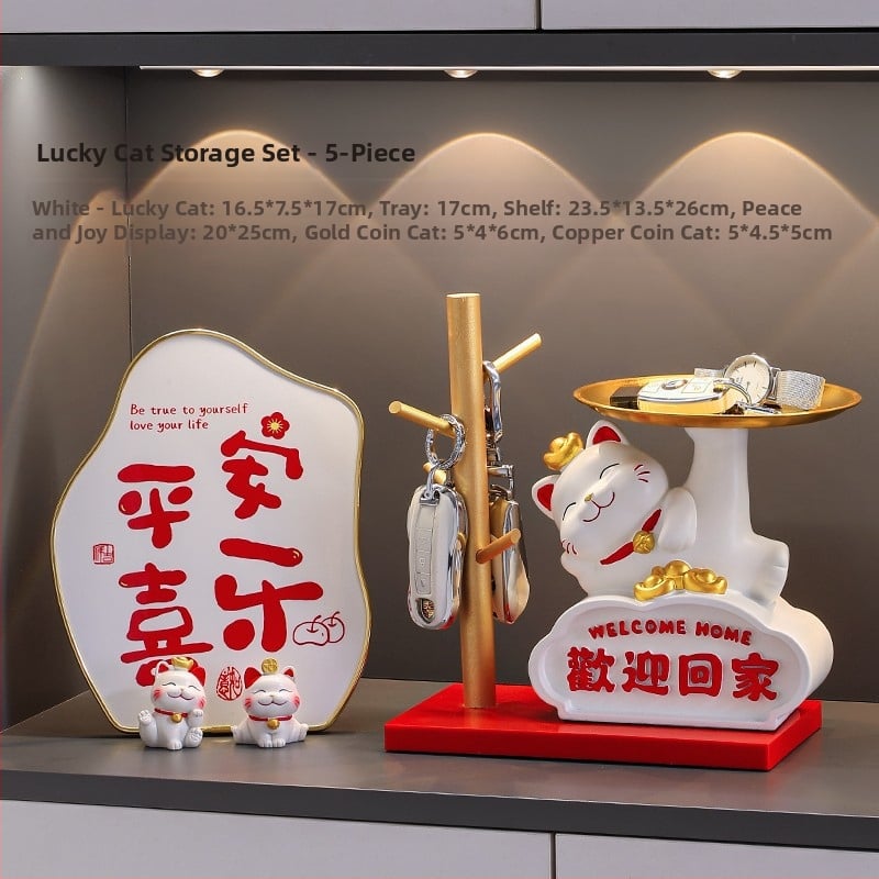 Φιγούρα Panda για αποθήκευση κλειδιών – διακοσμητικό ρητίνης σε cartoon στυλ για είσοδο και ντουλάπες σαλονιού (δωρο για νέο σπίτι)