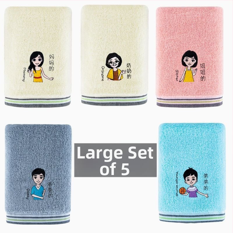 60 vnt. medvilnės veido rankšluosnių komplektas, kiekvienas 200 g+