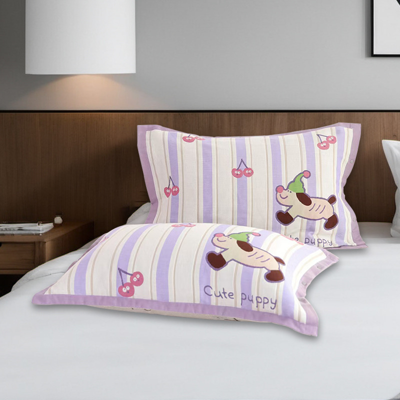 Medvilninė žakardo pagalvės uždanga su mygtuko uždarymu, vienas vnt.