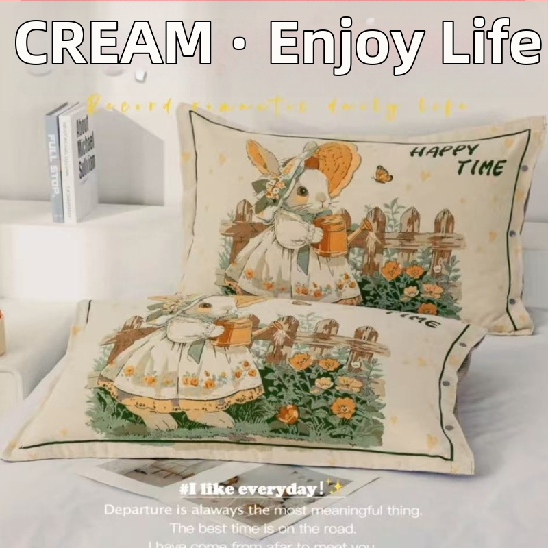 Medvilninė žakardo pagalvės uždanga su mygtuko uždarymu, vienas vnt.