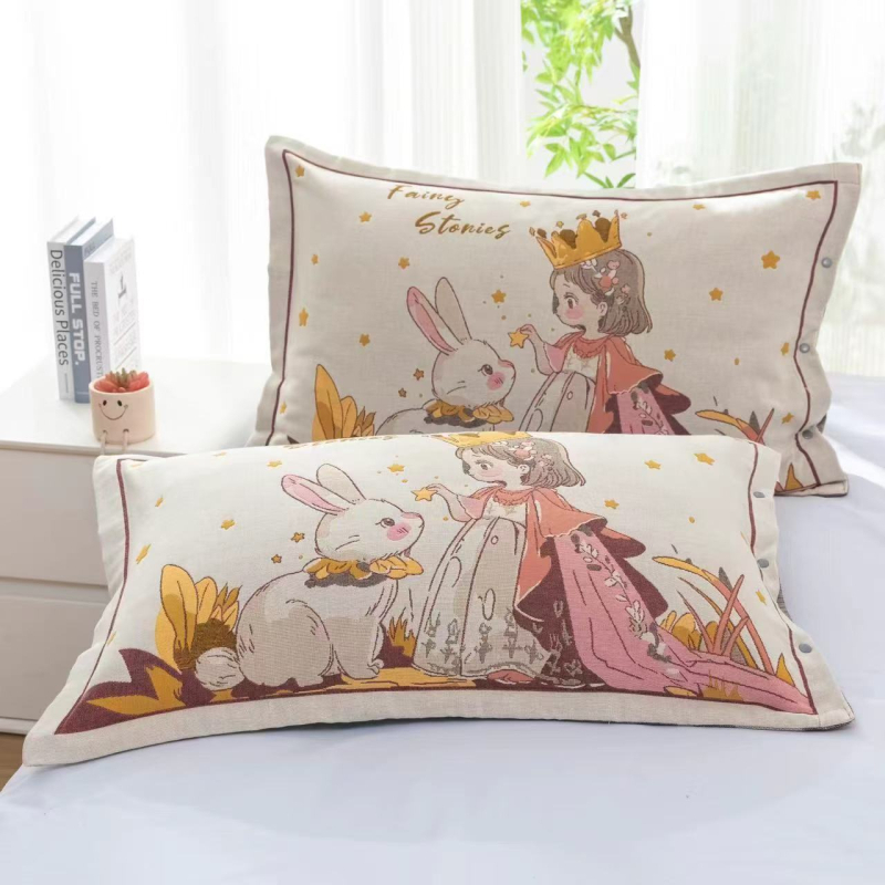 Medvilninė žakardo pagalvės uždanga su mygtuko uždarymu, vienas vnt.