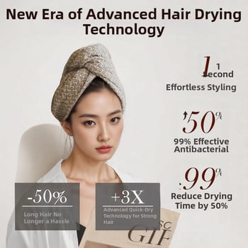 Μικροϊνών καπέλο στεγνώματος μαλλιών, ζακάρντ βάφλα ύφανση, 120–139 g