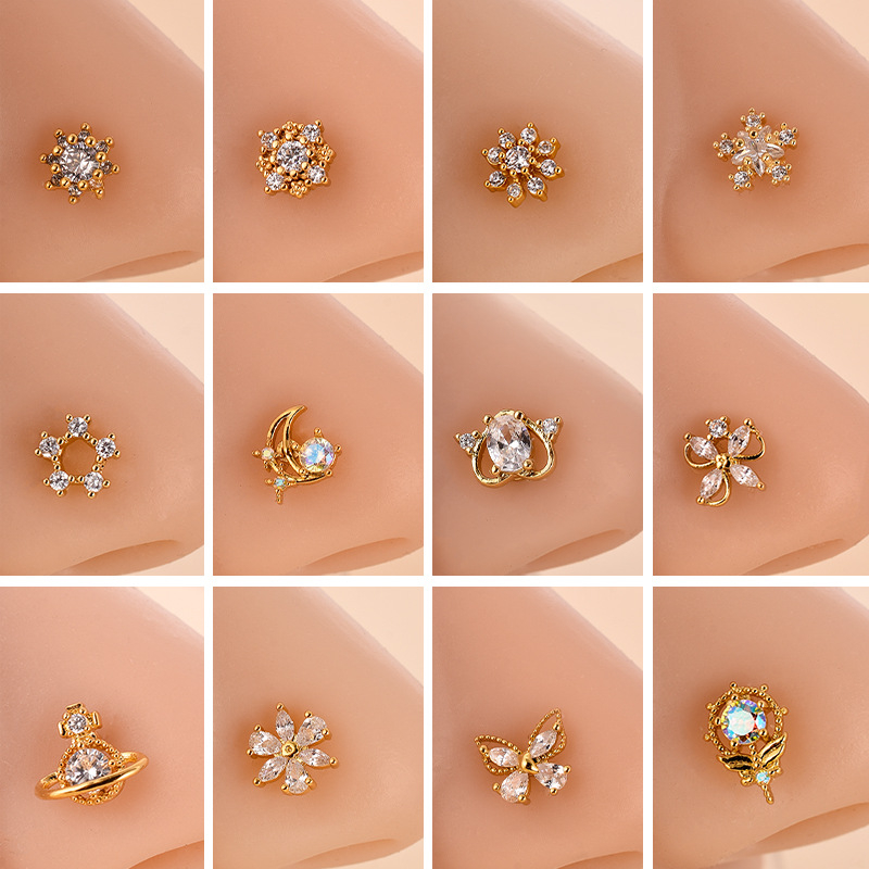 Ninasõrm lille zirkoonidega, roostevaba teras, südamekujuline disain, elektroplaadimine