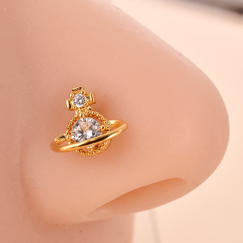 Ninasõrm lille zirkoonidega, roostevaba teras, südamekujuline disain, elektroplaadimine