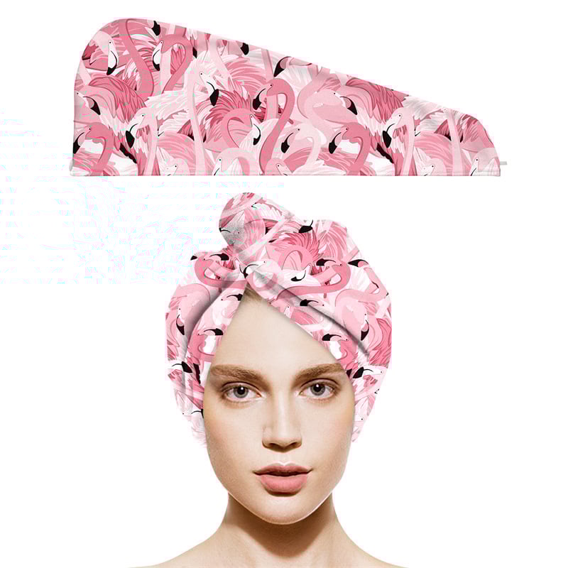 Mikropluošto plaukų džiovinimo kepuraitė su spauda, pritaikoma spauda, ypač sugerianti, greitas džiovinimas, 100–119 g