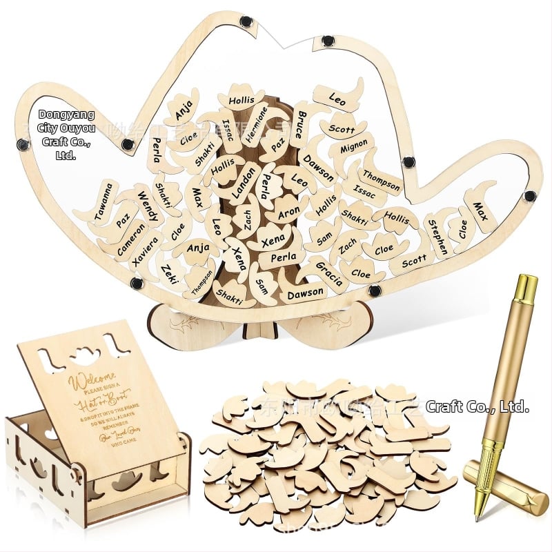 Βιβλίο επισκεπτών πάρτυ απόκρυψης φύλου με θεματικό αρκούδας πλαίσιο φωτογραφίας υπερήχων πεταλούδας – Boxwood, εκτύπωση