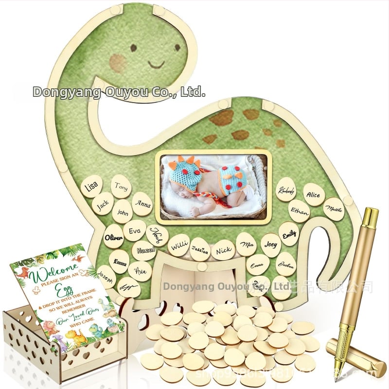 Βιβλίο επισκεπτών πάρτυ απόκρυψης φύλου με θεματικό αρκούδας πλαίσιο φωτογραφίας υπερήχων πεταλούδας – Boxwood, εκτύπωση