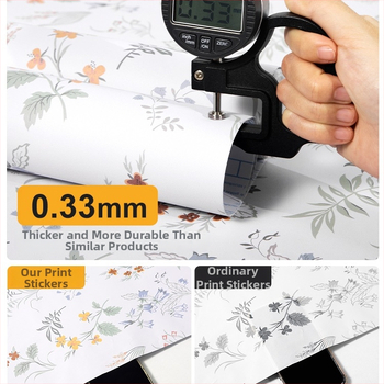 Sticker de perete cu plante – PVC, rezistent la temperaturi înalte, impermeabil, rezistent la ulei, model cu plante.