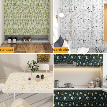 Sticker de perete cu plante – PVC, rezistent la temperaturi înalte, impermeabil, rezistent la ulei, model cu plante.