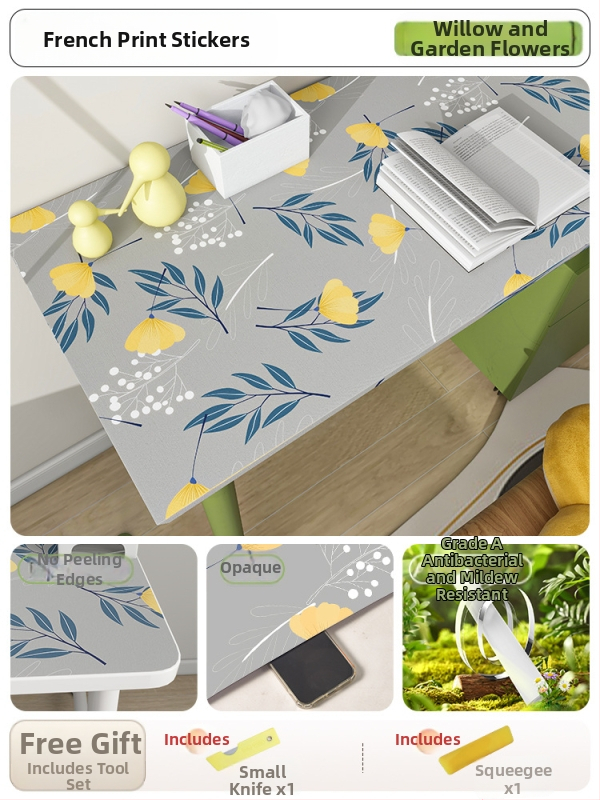 Sticker de perete cu plante – PVC, rezistent la temperaturi înalte, impermeabil, rezistent la ulei, model cu plante.