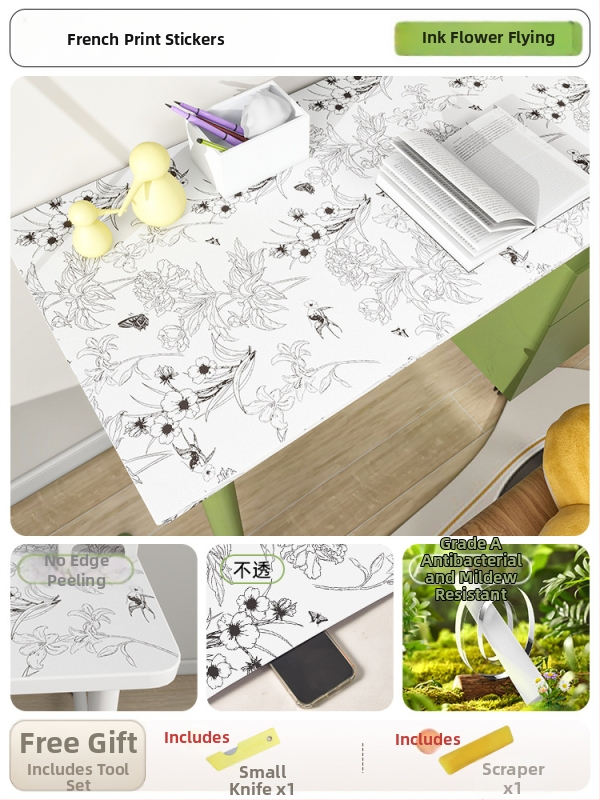 Sticker de perete cu plante – PVC, rezistent la temperaturi înalte, impermeabil, rezistent la ulei, model cu plante.