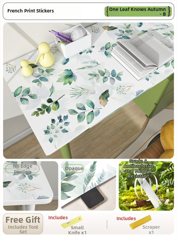 Sticker de perete cu plante – PVC, rezistent la temperaturi înalte, impermeabil, rezistent la ulei, model cu plante.