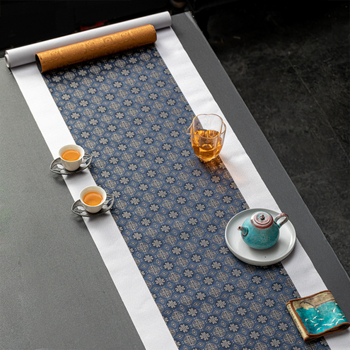 Αξεσουάρ τελετής τσαγιού – ύφασμα, κινεζικού στυλ, εκτύπωση λογότυπου, σε συσκευασία δώρου