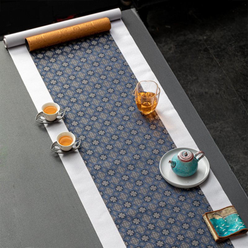 Αξεσουάρ τελετής τσαγιού – ύφασμα, κινεζικού στυλ, εκτύπωση λογότυπου, σε συσκευασία δώρου