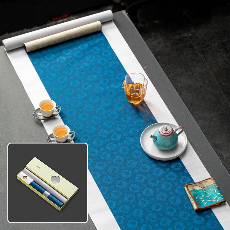 Αξεσουάρ τελετής τσαγιού – ύφασμα, κινεζικού στυλ, εκτύπωση λογότυπου, σε συσκευασία δώρου