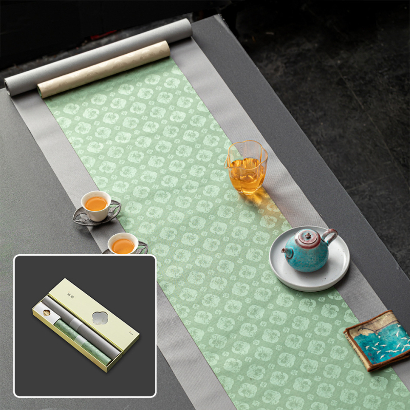 Αξεσουάρ τελετής τσαγιού – ύφασμα, κινεζικού στυλ, εκτύπωση λογότυπου, σε συσκευασία δώρου