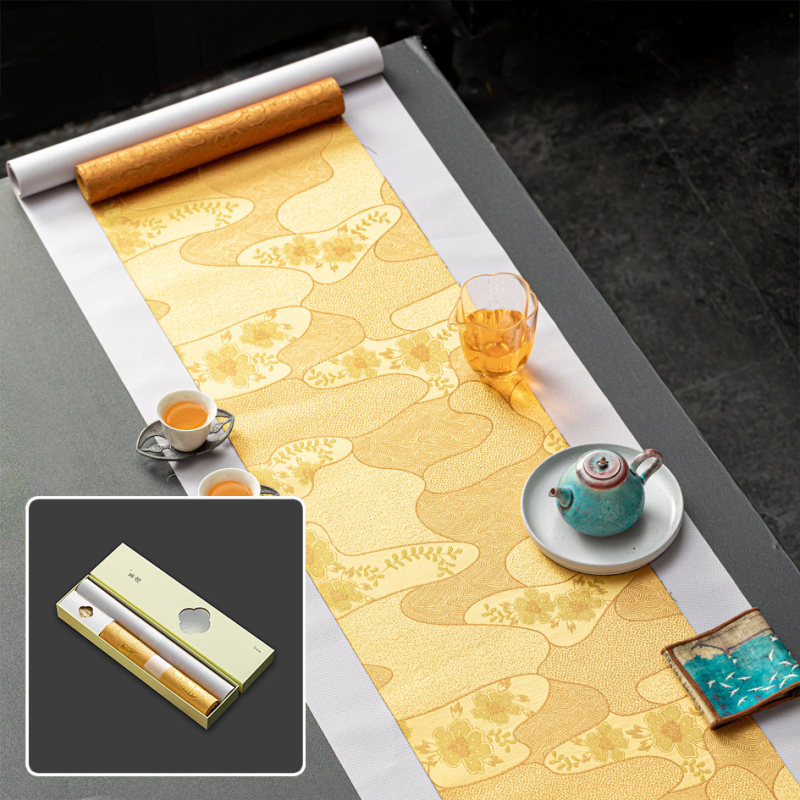 Αξεσουάρ τελετής τσαγιού – ύφασμα, κινεζικού στυλ, εκτύπωση λογότυπου, σε συσκευασία δώρου