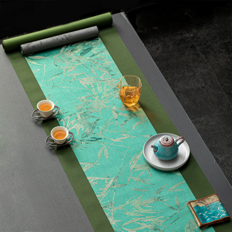 Αξεσουάρ τελετής τσαγιού – ύφασμα, κινεζικού στυλ, εκτύπωση λογότυπου, σε συσκευασία δώρου