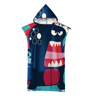 Kapučių vonios rankšluostis su 3D skaitmenine spauda, mikropluoštas, 180 g, pritaikomas apdorojimas