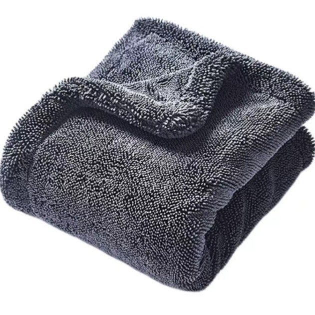 Dviejų pusių storas mikropluošto automobilių rankšluostis — be žymių, didelis sugeriamumas, daugiafunkcinis, galimybė užsakyti logotipą