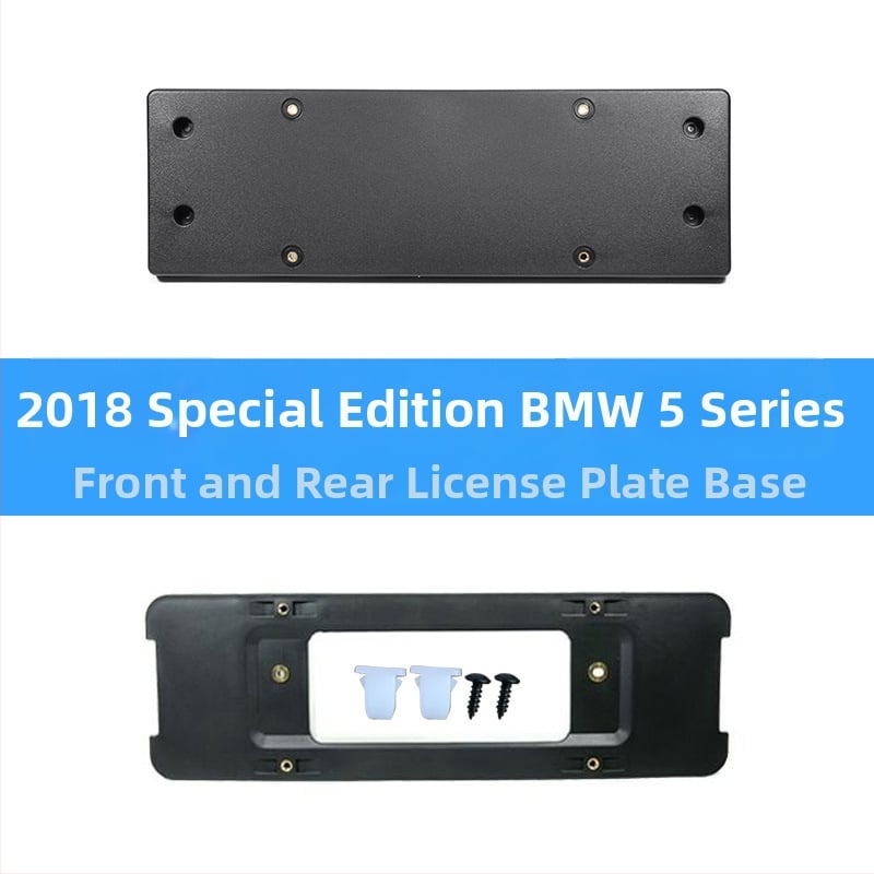 BMW 5 серия: база за регистрационен номер за преден и заден монтаж със скоби и GT рамка