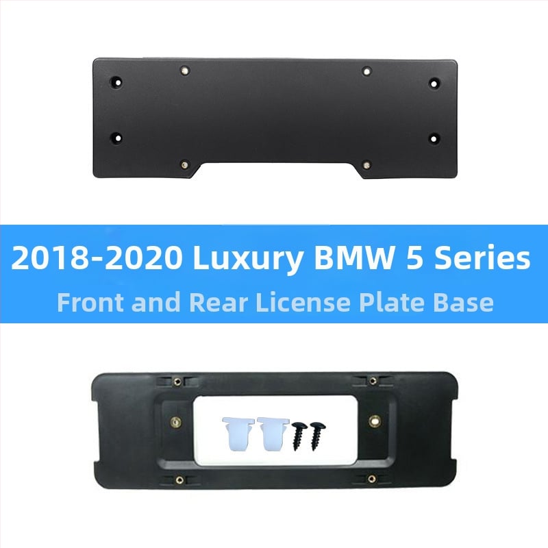 BMW 5 серия: база за регистрационен номер за преден и заден монтаж със скоби и GT рамка