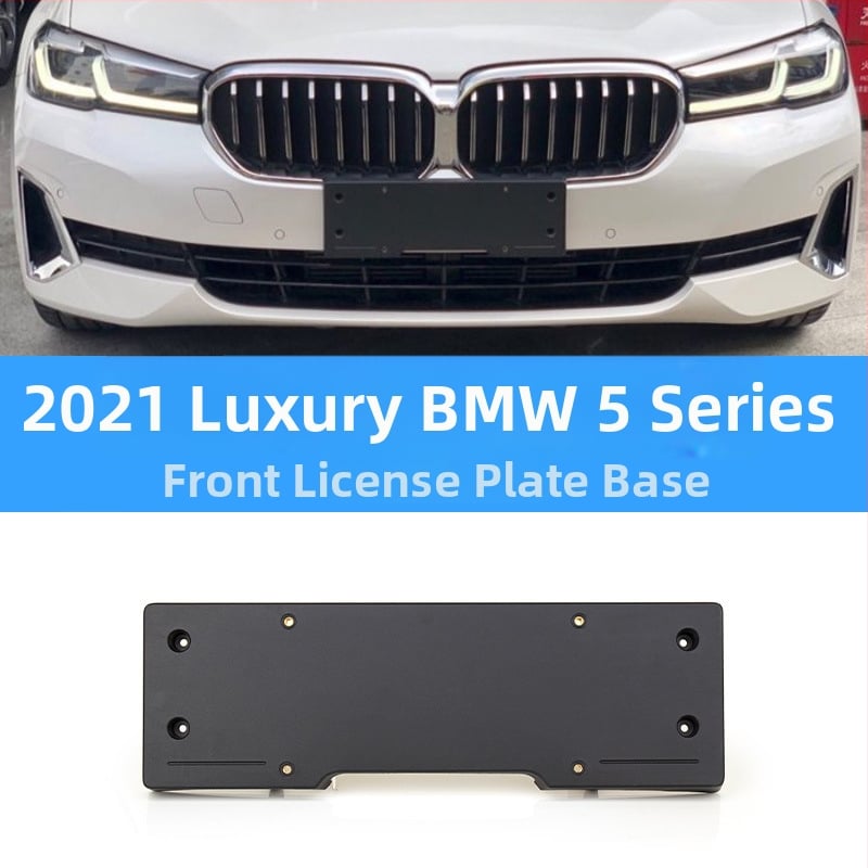 BMW 5 серия: база за регистрационен номер за преден и заден монтаж със скоби и GT рамка