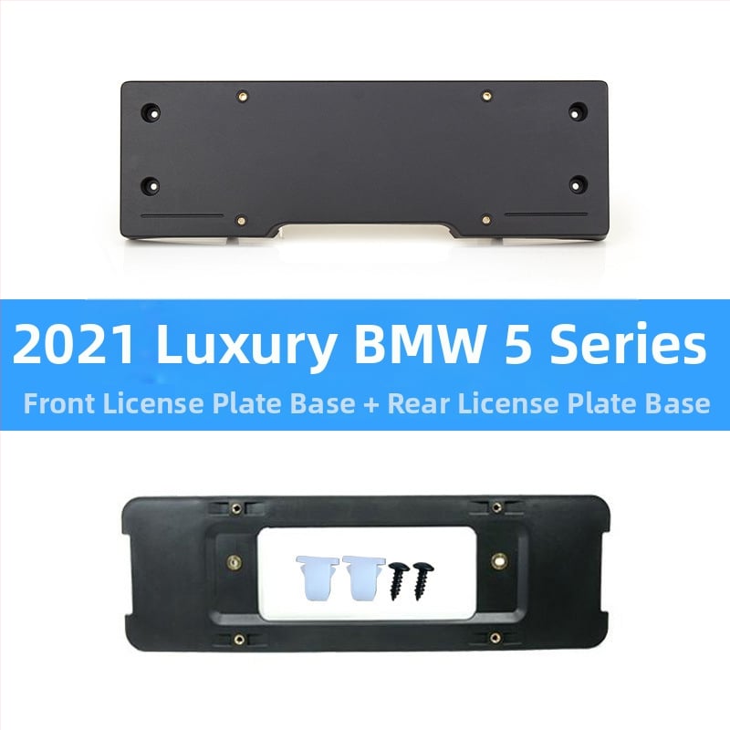 BMW 5 серия: база за регистрационен номер за преден и заден монтаж със скоби и GT рамка