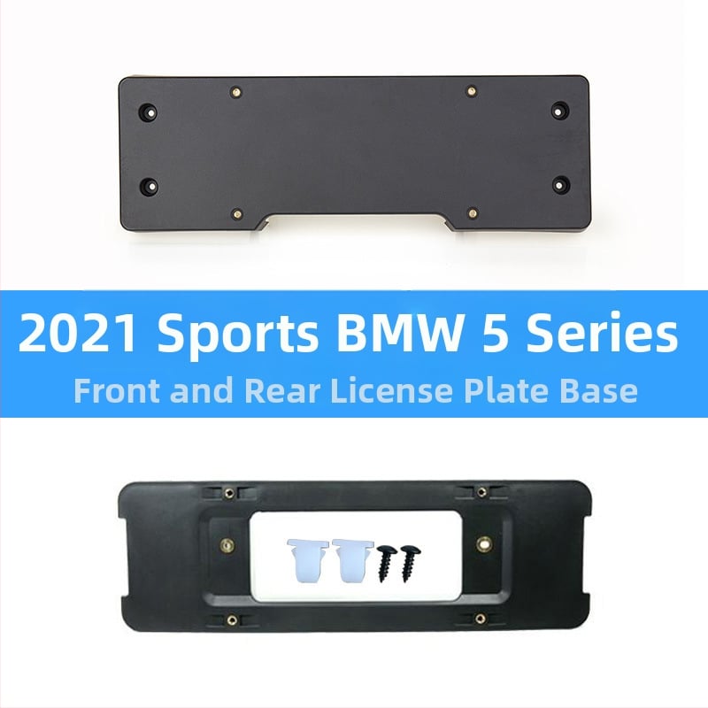 BMW 5 серия: база за регистрационен номер за преден и заден монтаж със скоби и GT рамка