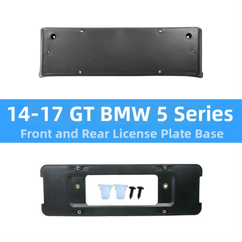 BMW 5 серия: база за регистрационен номер за преден и заден монтаж със скоби и GT рамка