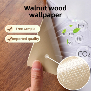 Самозалепващ стикер с дървесен модел за обновяване на мебели, водоустойчив PVC, 1 брой, за спалня (гардероби и шкафове), модел 21951648613