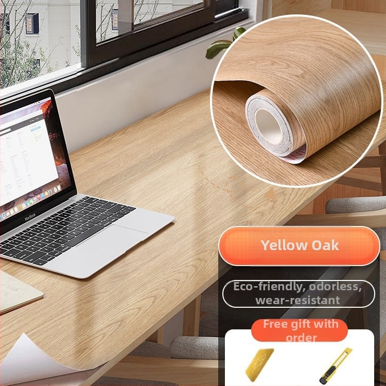 Самозалепващ стикер с дървесен модел за обновяване на мебели, водоустойчив PVC, 1 брой, за спалня (гардероби и шкафове), модел 21951648613