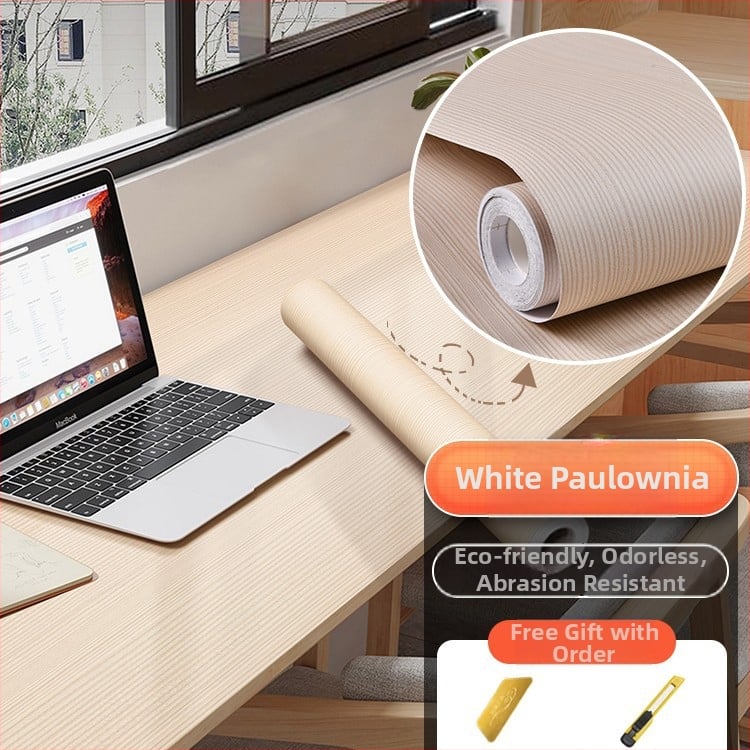 Самозалепващ стикер с дървесен модел за обновяване на мебели, водоустойчив PVC, 1 брой, за спалня (гардероби и шкафове), модел 21951648613